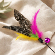 Feather lure and purple bell detail